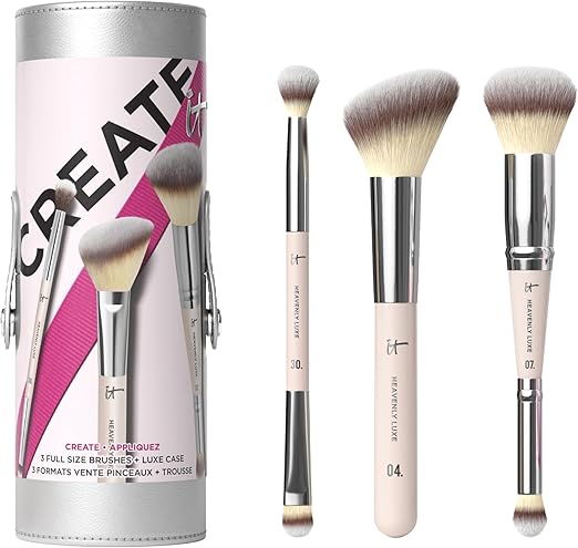 IT Cosmetics Heavenly Luxe 3 Piece Face Brush Set