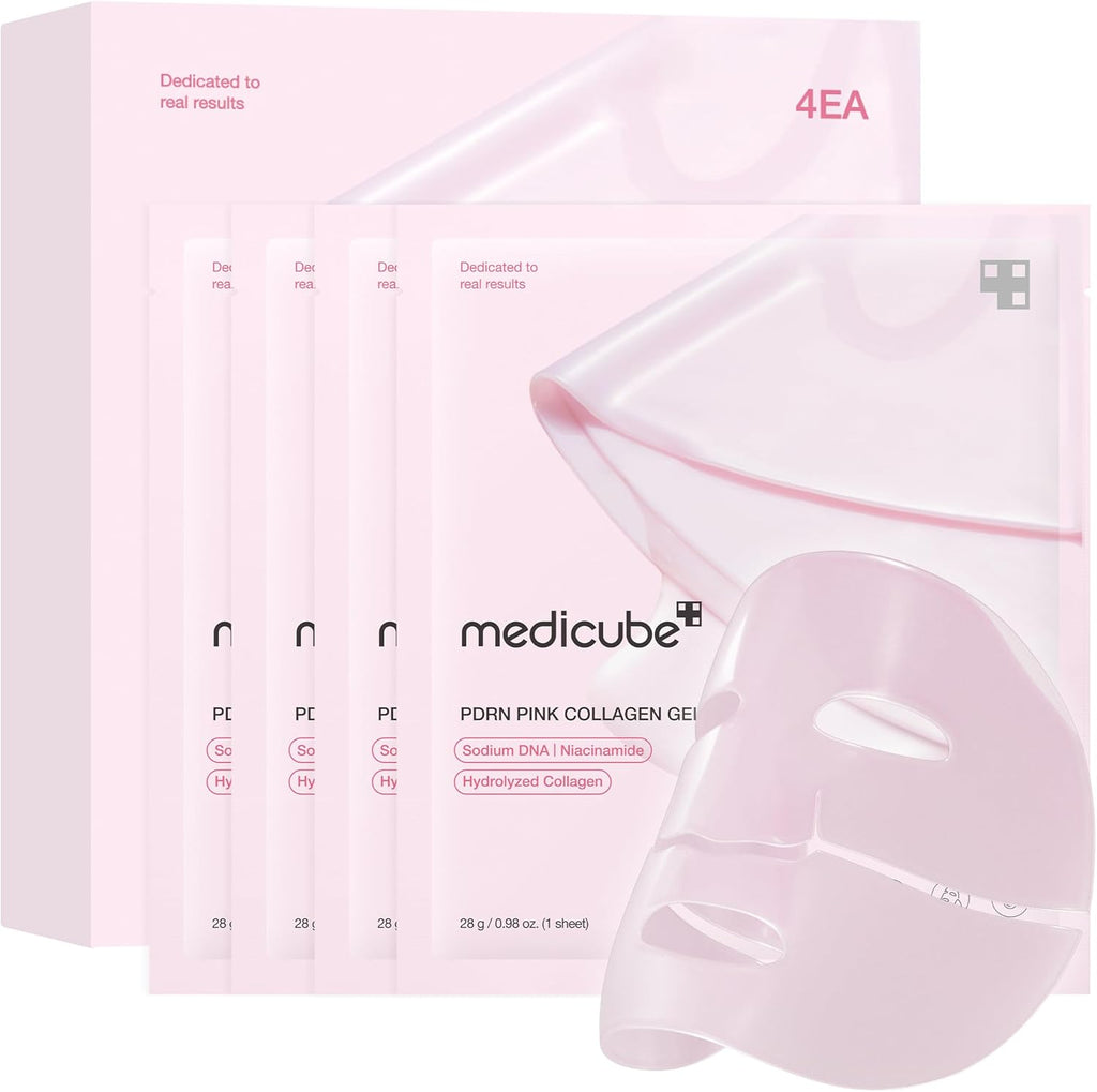 medicube Salmon DNA PDRN Pink Collagen Jelly Gel Mask 4 Pack 28g