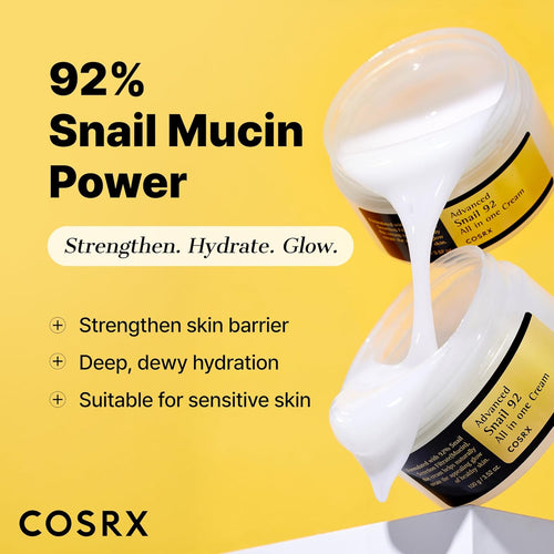 COSRX Advanced Snail 92% Mucin Face Cream Moisturiser 100g
