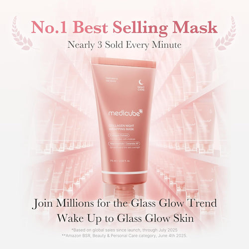BAIMEI Rose Quartz Jade Roller & Gua Sha Facial Massage Set Pink