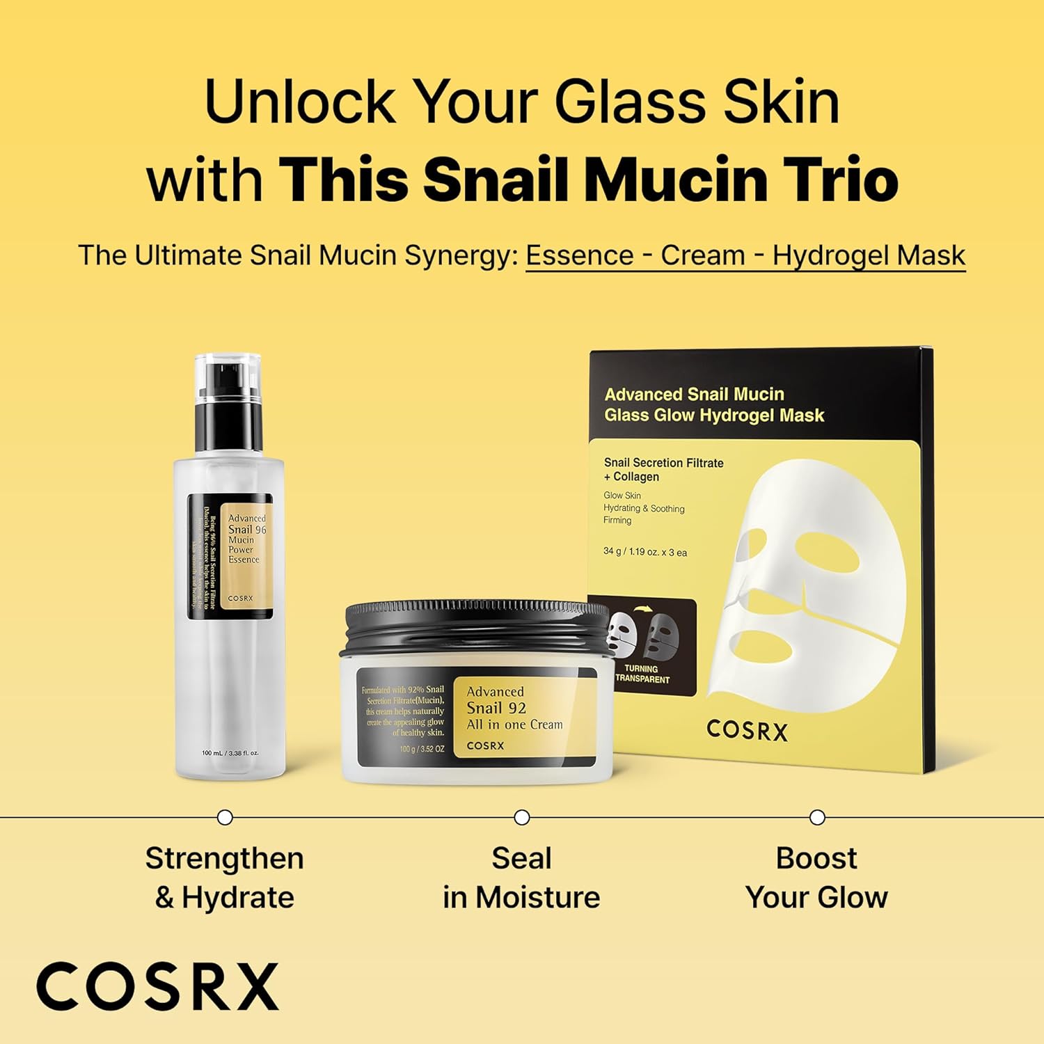 COSRX Advanced Snail 92% Mucin Face Cream Moisturiser 100g