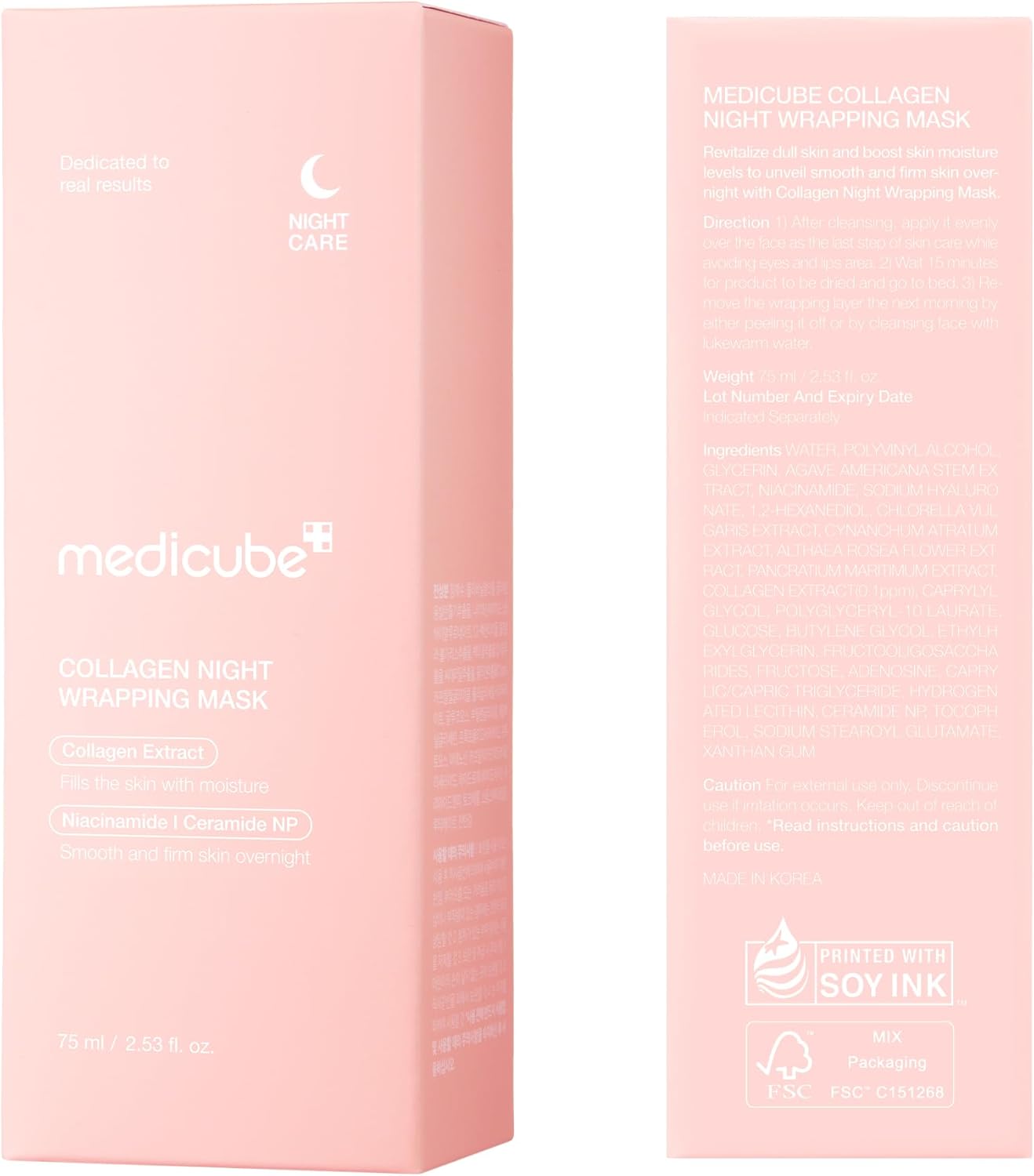 BAIMEI Rose Quartz Jade Roller & Gua Sha Facial Massage Set Pink