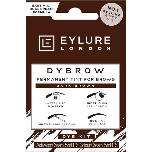 Eylure DYBROW Dark Brown Eyebrow Dye Kit Long Lasting Brow Tint